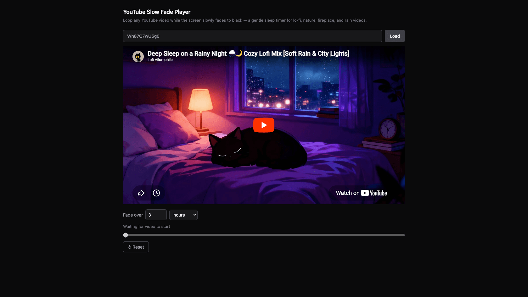 YouTube Fader